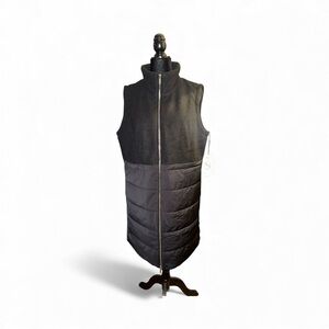 🔥 $134 Calvin Klein Long Sleeveless Puffer Vest Size L / 8 🔥